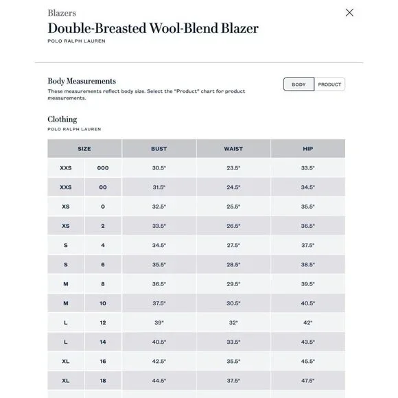 NWT Polo Ralph Lauren Cream Wool Double Breasted Women's Blazer $698 - Sz 8 Sz 6 - Picture 10 of 10